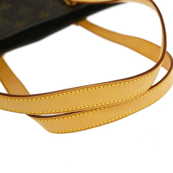 LOUIS VUITTON Logo Luco Shoulder Tote Bag Monogram Leather Brown - Picture 6 of 16